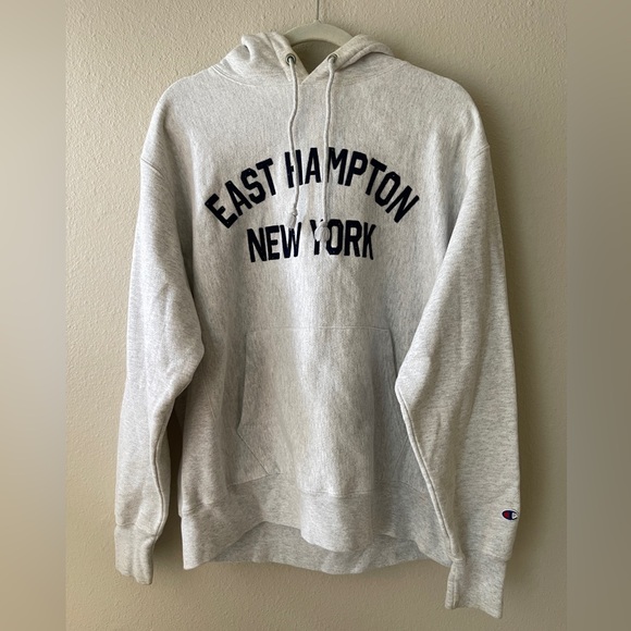 Champion Light Gray Reverse Weave Hoodie - Picture 1 of 4